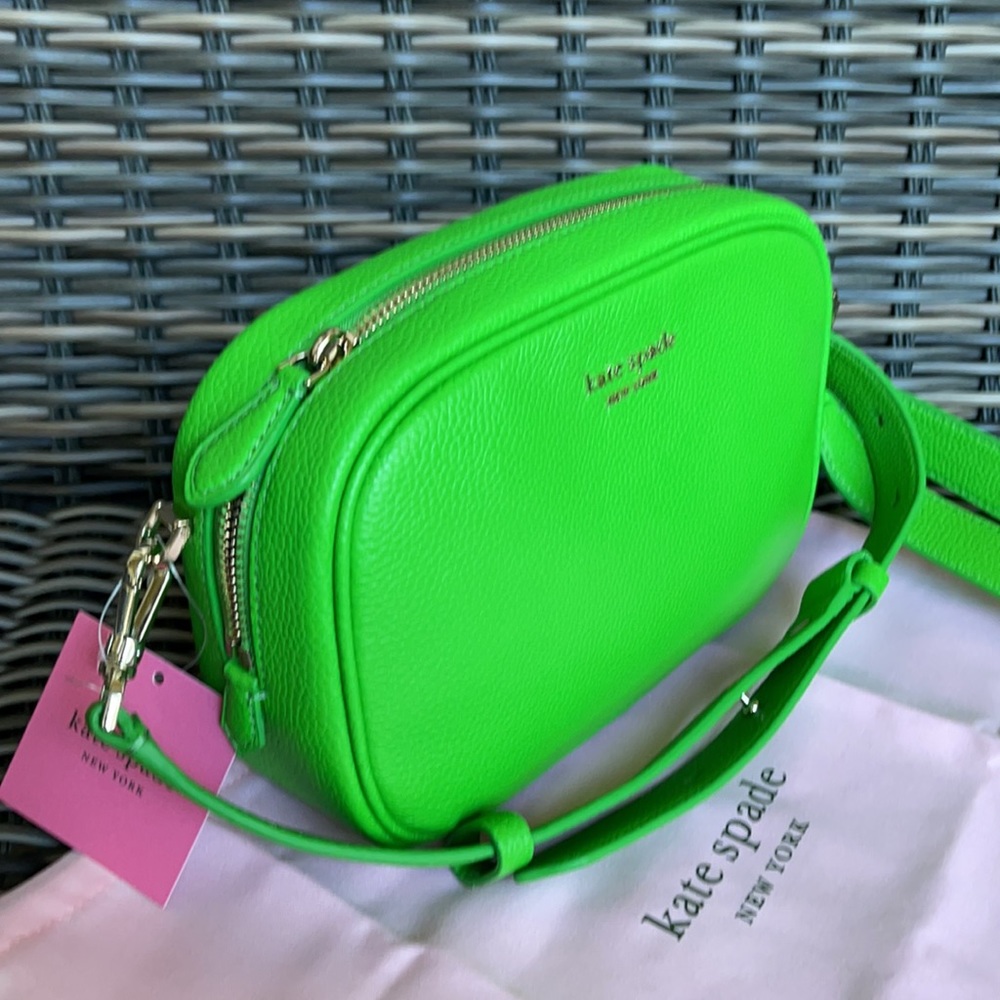 Kate Spade Astrid Oval Crossbody Leather Bag Peach Melba